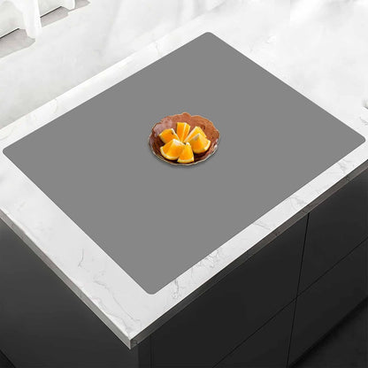 78.7"x23.6" Large Silicone Mat for Kitchen Counter, Heat Resistant Non-Slip Countertop Protector, Waterproof Silicone Craft Mat for Kitchen Island, Semitransparent