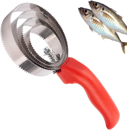 Fish Skin Brush Fast Remove, 2 Pack Stainless Steel Fish Scaler Remover, Heavy Duty commercial Fish Scaler Brush Fish Scaler Cleaning, Stainless Steel Sawtooth Easily Remove Fish Scales