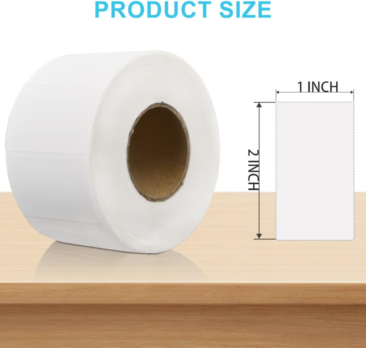 1200 Removable Freezer Labels 1x2 Inch Waterproof, Oil & Tear Resistant Blank Food Labels, Easy Peel No Residue Perfect for Refrigerator, Jars & Pantry Storage