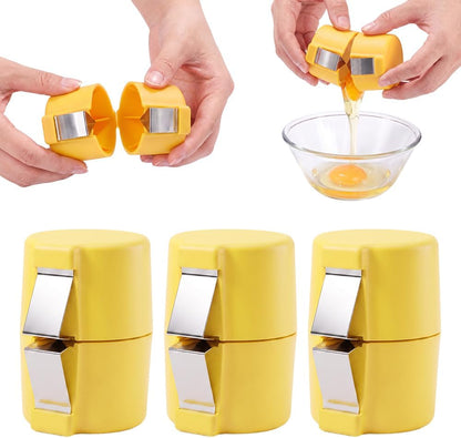 3 Pcs Egg Shell Opener, Portable Egg Separator Tool for Baking，Mix