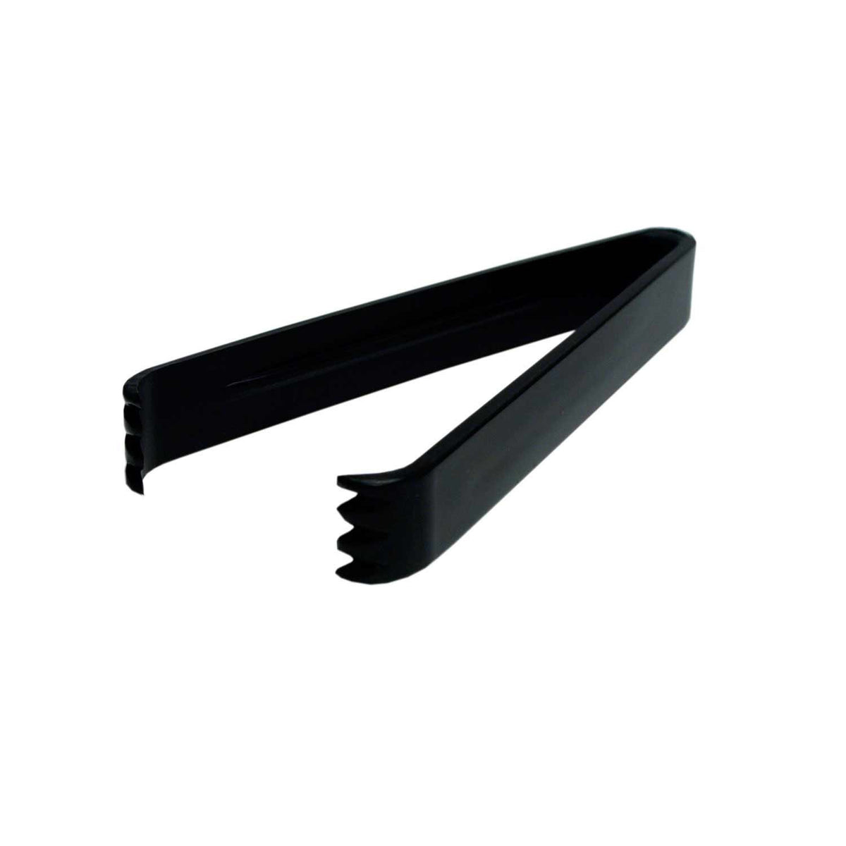Party Essentials - N617 Hard Plastic Serving Tongs, 6.5", Black