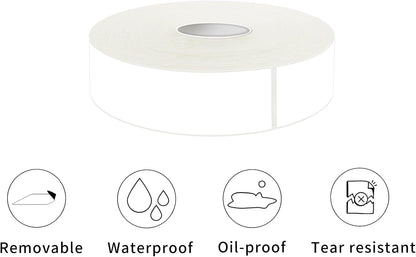 600 Blank Removable Freezer Labels Water Oil Resistant with Perforation Line for Food Containers Jars Pantry Organization (Ink Quick-Dry，1” x 2”)