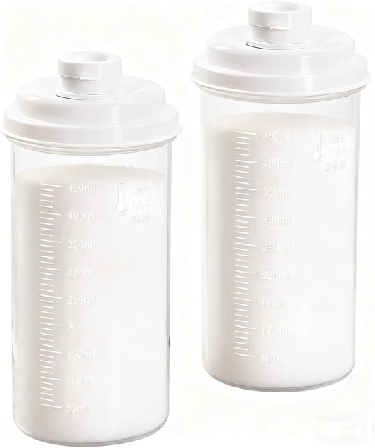 2PCS Flour Sugar Storage Containers - Brown Sugar Keeper, Sugar Containers,Coffee Canister,Coffee Bean Storage,Sugar Dispenser with Pour Spout and Lids,Reusable Food Storage Containers