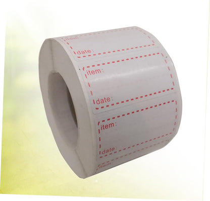 STOBOK 3rolls Eco-Friendly Kitchen Food Date Stickers Non-Toxic Labels for Containers Pantry Expiration Dates