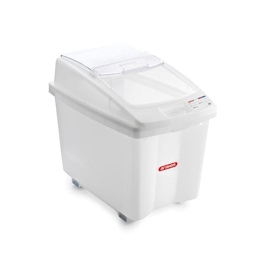 Araven Ingredient Bin, Storage Container for Large Quantity Ingredients, Use in Commercial or Home Kitchen, 21 Gallons, 1 Count, White