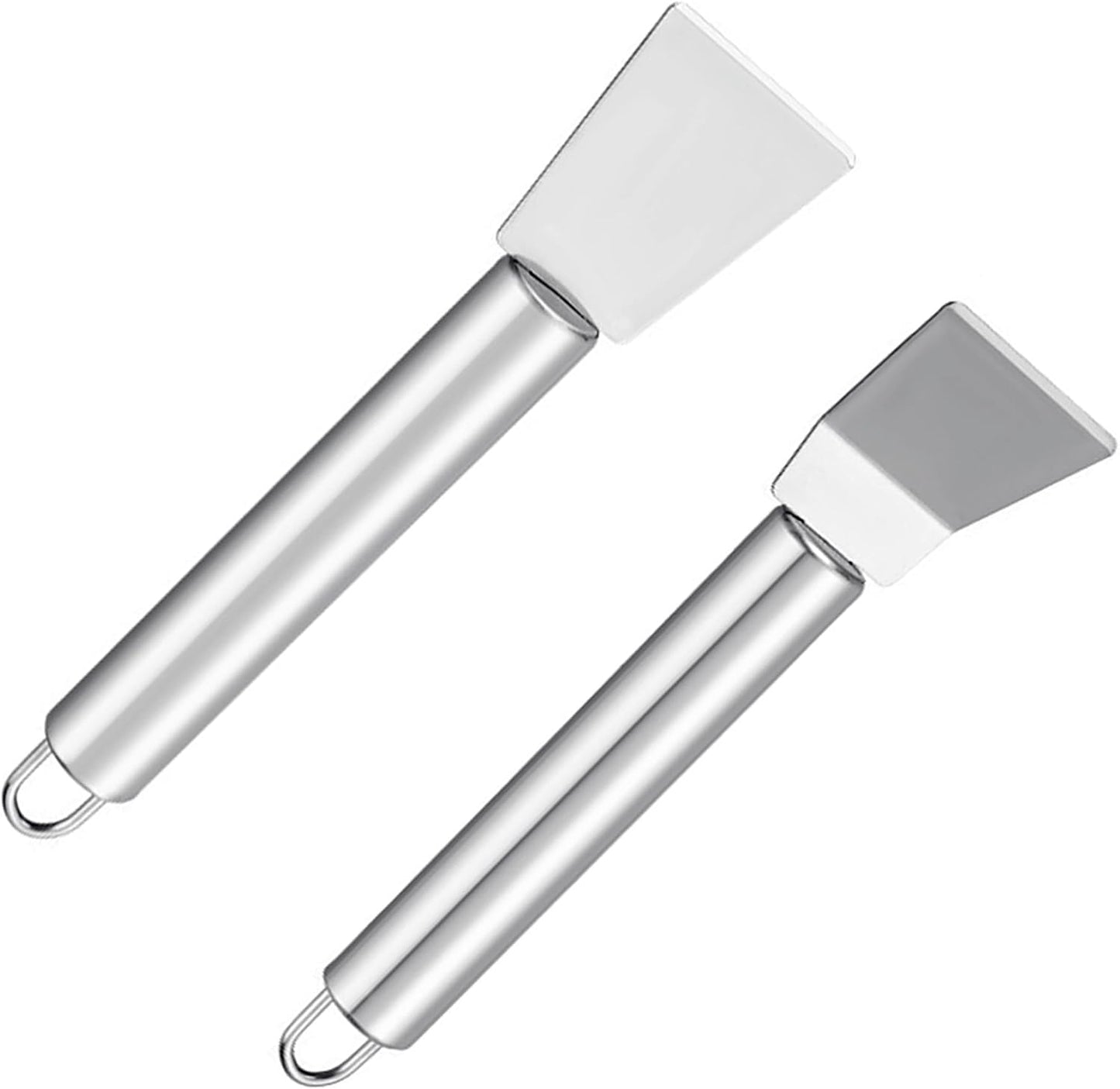 2 PCS Stainless Steel Scrapers, Cleaning Scraper Tool, Paint Scrapers, Multifunctional Metal Scraper Tools for Cookware, Stovetop, Adhesive, Oven Racks, Grout, Grill, Glass, Kitchen & Home