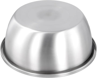 4 PCS 5QT Stainless Steel Colander Set with Mixing Bowls, Multi-Use Kitchen Strainer for Washing Vegetables Fruits Rice, Dishwasher Safe