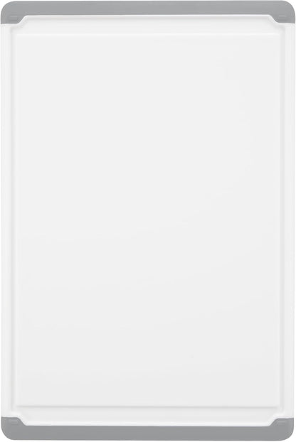 Plastic Cutting Board for Kitchen - Extra Large Cutting Board 18 Inch Reversible Chopping Board, Juice Groove, Non Slip Feet, Dishwasher Safe, BPA Free Large Cutting Board for Meat Vegetables Fruit