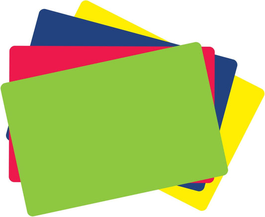 CounterArt Chop Chop Food Service Grade Flexible Cutting Mat (Set of 4), 12 by 18-Inch, Assorted colors