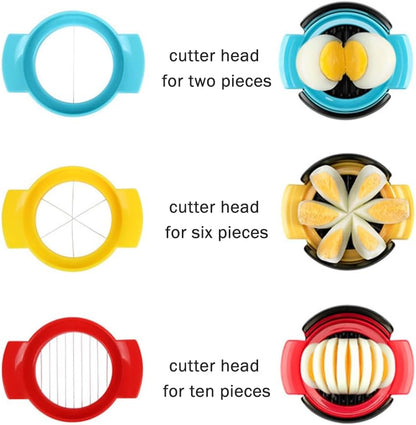 3-in-1 Egg Slicer, 304 Stainless Steel Wire Egg Cutter