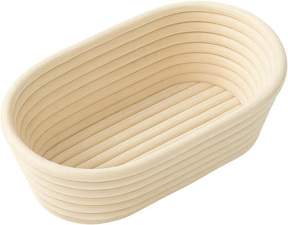Saint Germain Bakery 10-Inch Oval Banneton Proofing Basket with Liner