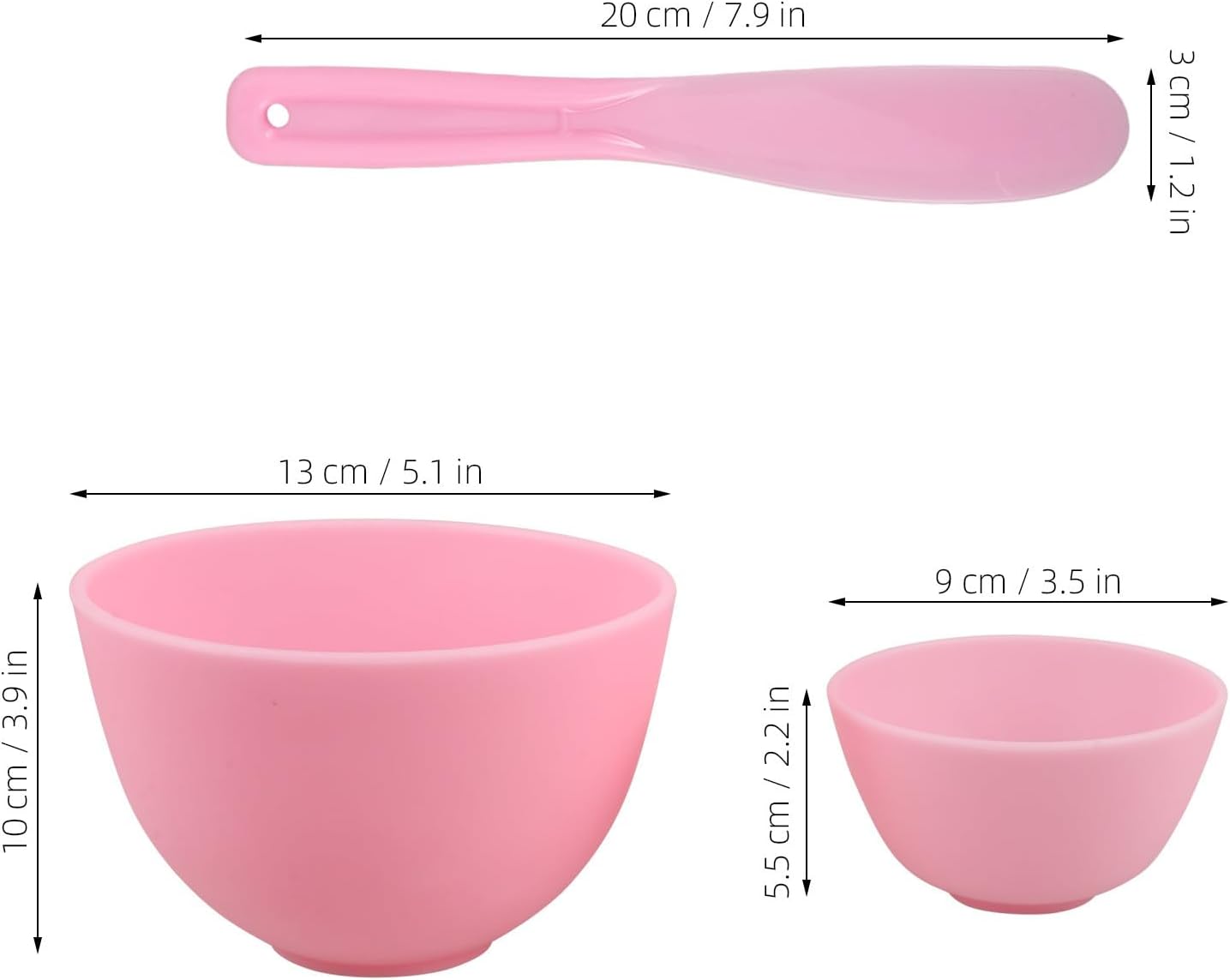 Diy Face Mask Bowl Set: 6pcs Silicone Mixing Bowl for Facials with Mask Stirring Stick for Estheticians Home Salon Spa