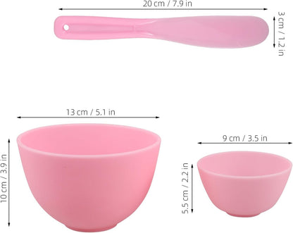 Diy Face Mask Bowl Set: 6pcs Silicone Mixing Bowl for Facials with Mask Stirring Stick for Estheticians Home Salon Spa