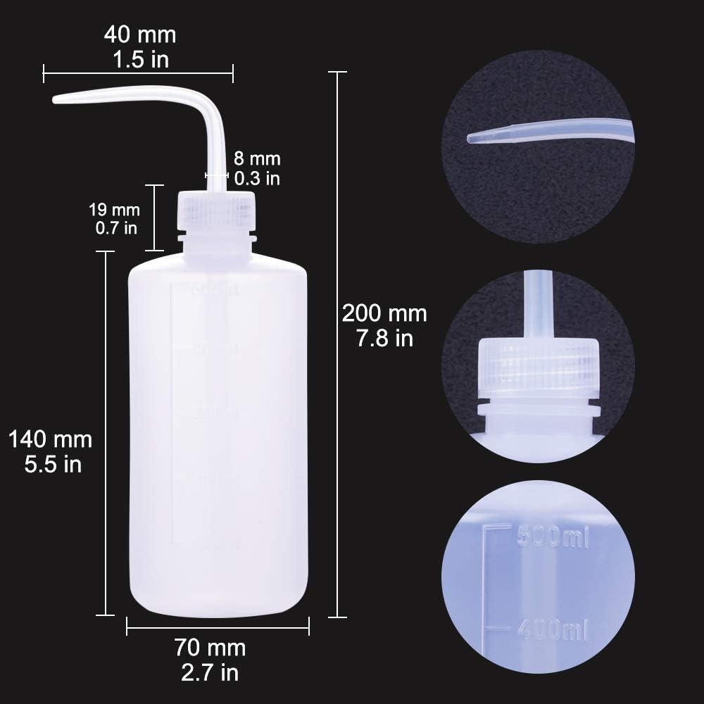 2PCS Squeeze Bottles - 500ml Tattoo Bottles Squirt Bottle