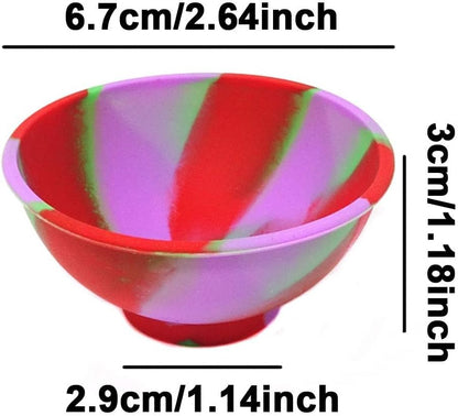 4PCS Cute Colorful Silicone Bowls Mini Silicone Pinch Bowls for Condiments Candy Small Crafts