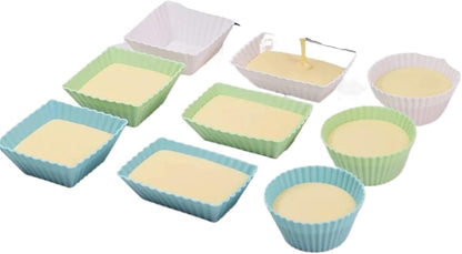 12Pcs Silicone Cupcake Liners Non-Stick Jumbo Reusable Muffin Baking Utensil, Bento Box Dividers, And Lunch Box Organization