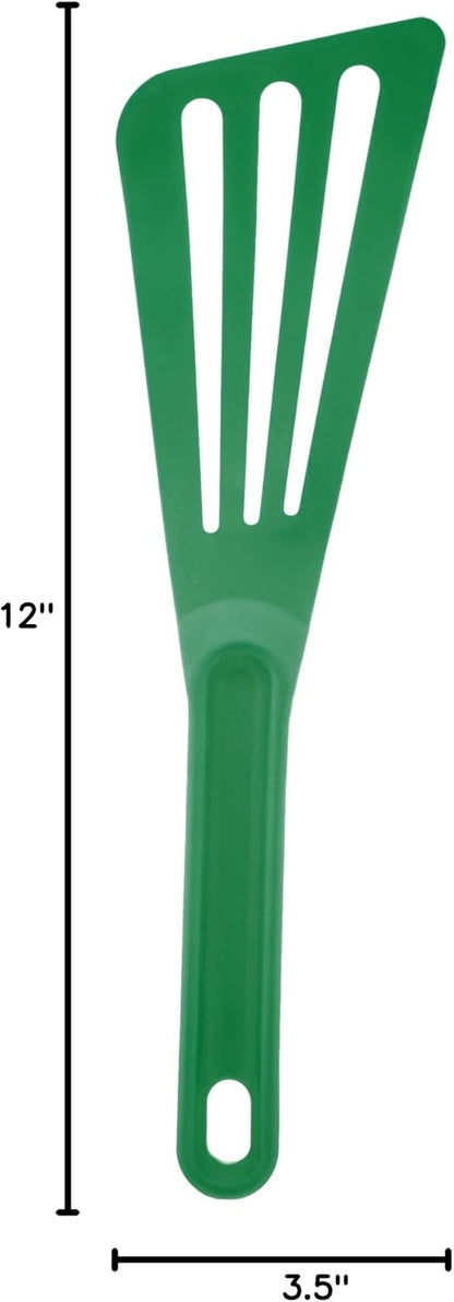 Mercer Culinary Hell's Tools Hi-Heat Slotted Spatula, 12 Inch x 3.5 Inch, Gray