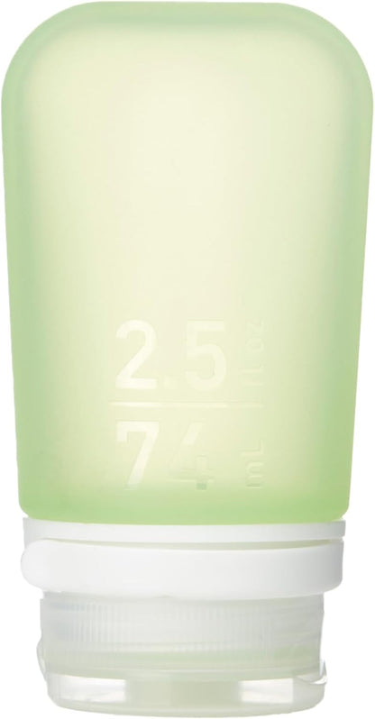 humangear GoToob+ (XL) | Refillable Silicone Travel Bottle | Locking Lid | Food-Safe Material | Blue, XL (6 fl.oz.; 177ml)