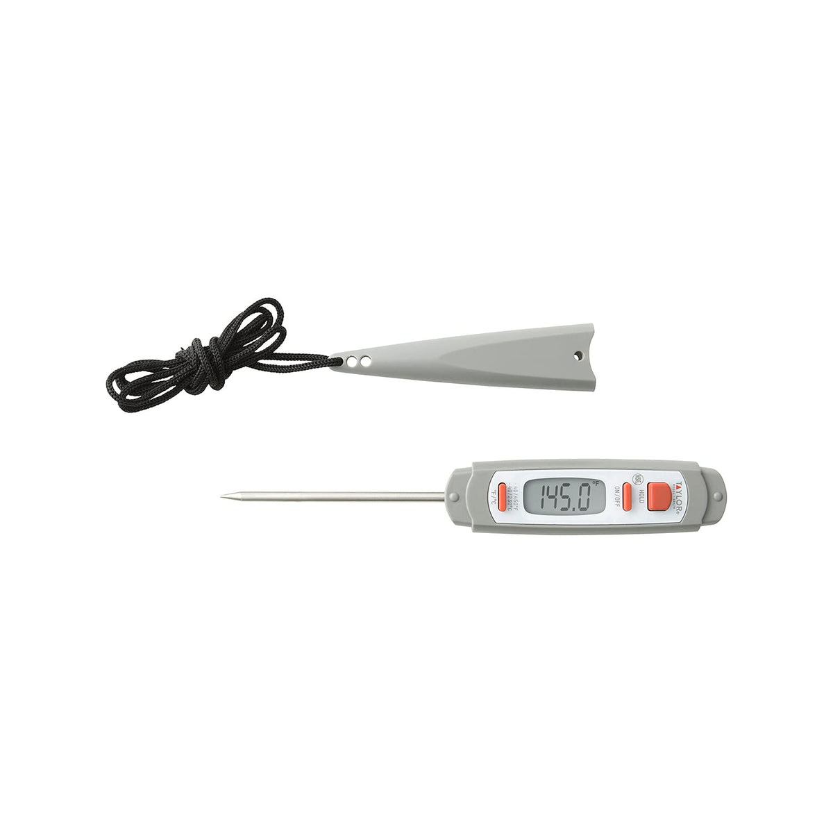 Taylor Digital Instant Read Waterproof Meat Thermometer with Backlight