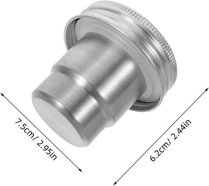 Kichvoe 2 Sets Mason Jar Stainless Steel Divider - 86ml Meal Prep Jar Insert Dressing Cup For Veggies Salads Dips And Snacks Food Separator