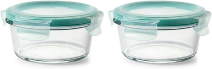 OXO Good Grips 1 Cup Smart Seal Airtight Glass Round Food Storage Container