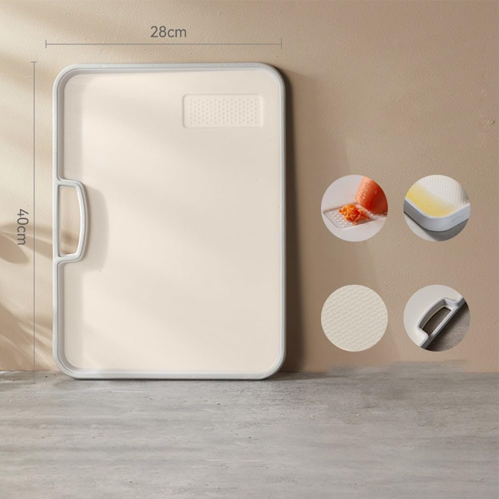 Heavy Duty Double Sided Cutting with Non-Slip Features Effortless Food Handling (26 * 36cm) - Perfect All Cooking Needs(28 * 40cm)
