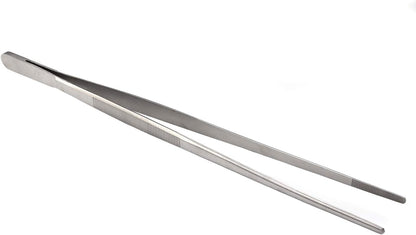 O'Creme 12 Inch Stainless Steel Precision Kitchen Culinary Tweezer Tongs (12" Curved, Rose Gold)