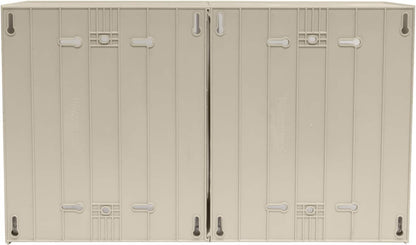 Akro-Mils TiltView Plastic Storage Cabinet with 6 Tilt Out Bins, Horizontal Organizer, Teacher Toolbox, and Office Supply Organizer, 23-5/8" W x 3-1/2" H x 3-3/4" D, Stone