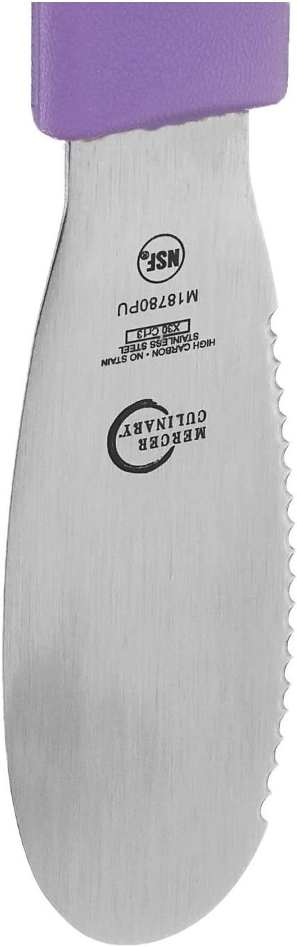 Mercer Culinary Millennia Bench Scraper, 5 7/8 Inch X 3 1/2 Inch Blade, Black Handle