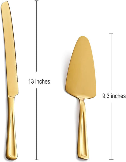 GoGeiLi Stainless Steel Wedding Cake Cutting Set