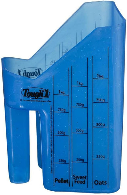 Tough 1 Feed Scoop w. Measurements Lt Blue