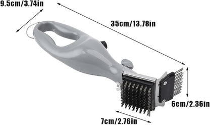 Barbecue Grill Steam Brush,Heavy Duty BBQ Cleaner for Grates Powerful Cleaning Brush Non Scratching Scraper Grate Gas Charcoal Electric Grills Grease Removal Scrubber Deep Cleans