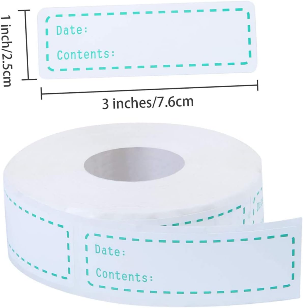 DOITOOL Food Storage Date Labels 500pcs Kitchen Record Stickers for Easy Food Identification Removable and Waterproof Date Stickers for Fridge and Freezer