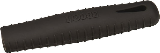 Lodge Silicone Hot Handle Holder - Dishwasher Safe Hot Handle Holder Designed for Lodge Carbon Steel Pan Products - Reusable Heat Protection Up to 500° - Black