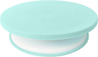 Cake Decorating Turntable 11 Inch Cake Turntable Anti-slip Rotating Cake Stand for Decorating(1pcs Pink)