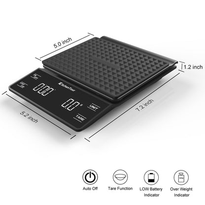 KitchenTour Coffee Scale with Timer