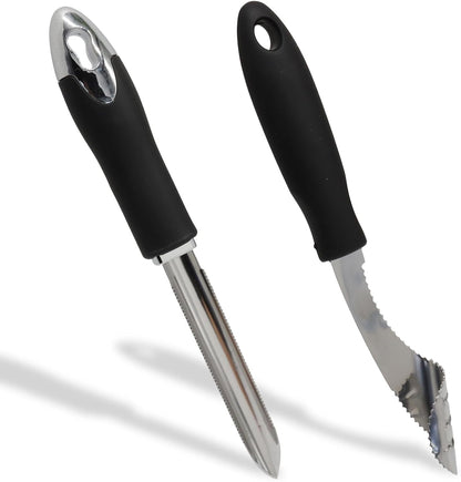 2 Pack 7.9 & 9 Inch Jalapeno Pepper Corer, Stainless Steel