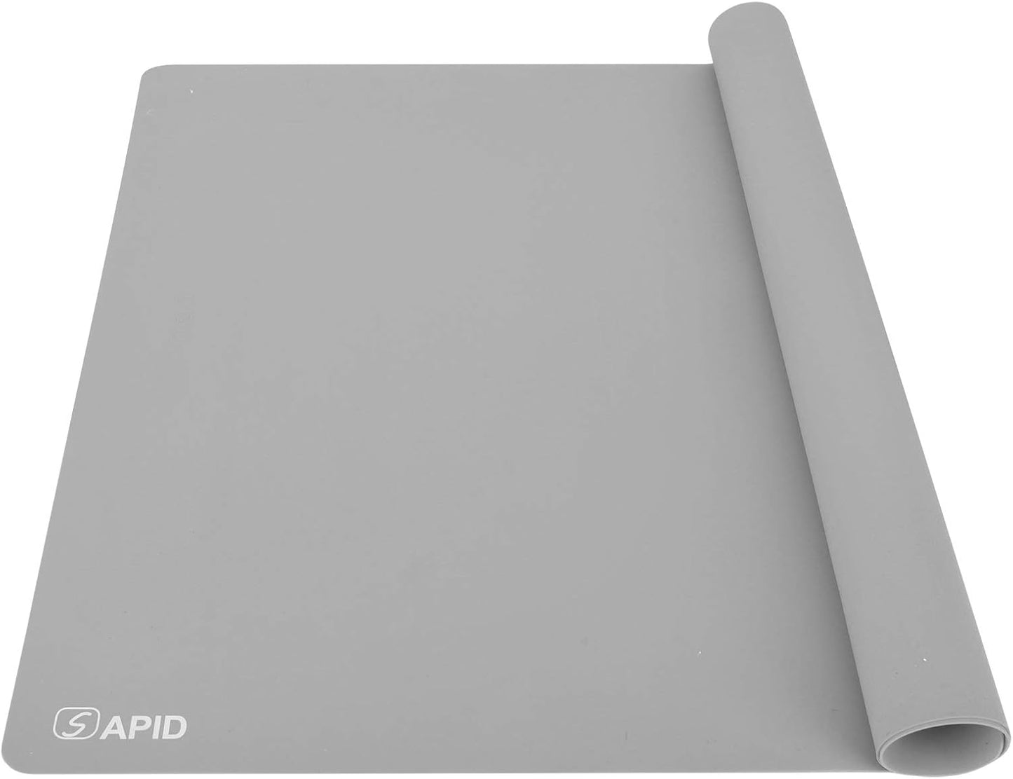 Sapid Extra Large Silicone Sheet for Crafts, Thick Silicone Jewelry Casting Mats, Nonstick Nonslip Silicon Mat for Epoxy Resin, Art Painting, Heat- Resistance Counter Mat (20"×27.9", Dark Gray)