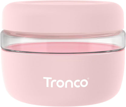 Tronco 24 oz Glass Food Storage Containers with Lids, Airtight, Leak & Spill Proof Glass Lunch Bowls for Meal Prep, Salad, Yogurt, Soup & Stew, Microwave & Dishwasher Safe, BPA-Free, Set of 1
