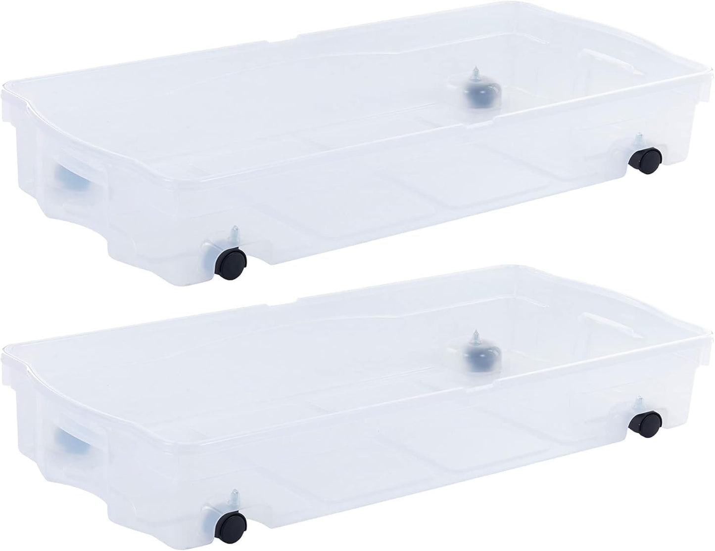 Rubbermaid Cleverstore 17 Qt Clear Storage Bins with Lids, 6-Pack, Stackable, BPA-Free, Made in USA