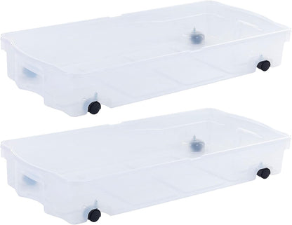 Rubbermaid Cleverstore 17 Qt Clear Storage Bins with Lids, 6-Pack, Stackable, BPA-Free, Made in USA