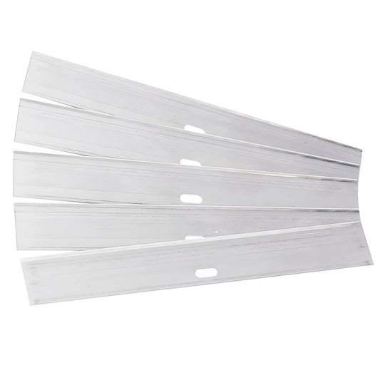 OCS Parts 12-Inch Flat Top Grill Scraper with 4" Scraper Blade | Heavy-Duty Multipurpose Scaper for Grills, Griddles and Kitchen Surfaces | Includes Five Scraper Blades Stored Inside Handle