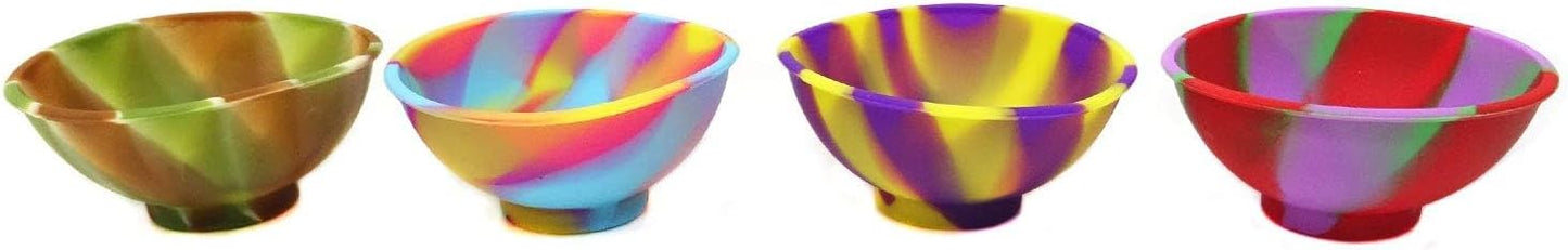 4PCS Cute Colorful Silicone Bowls Mini Silicone Pinch Bowls for Condiments Candy Small Crafts