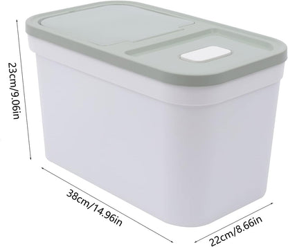 22Lbs Large Rice Storage Container, Cereal Rice & Grain Dispenser Airtight Bulk Food Storage Bucket with a Measuring Cup Rice Dispenser Dry Food Grain Dispenser for Grains Rice