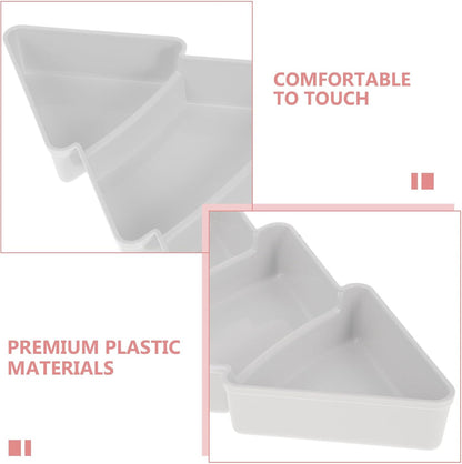 Operitacx Ceramics Serving Tray Christmas Tree Fruit Tray, Veggie Tray Fruit Platter for and Vegetable Snacks Dips