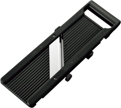 TIKUSAN SAMURAI Slicer Japanese Mandoline Vegetable Slicer Made in Japan Adjustable Slice Thickness Stainless Steel Blade (Wide)