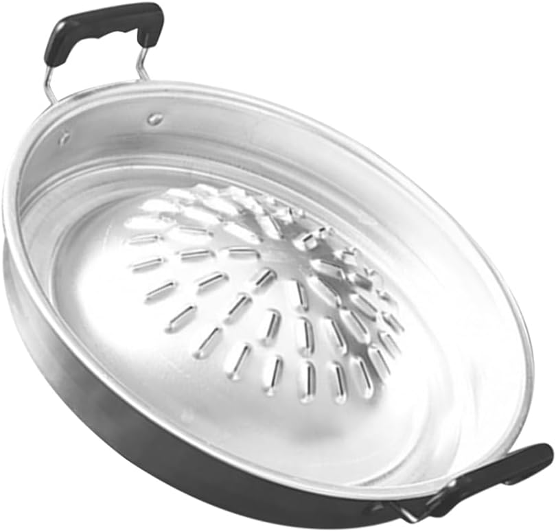 MAGICLULU Korean Bbq Grill Pan Flat Iron Grill for Bbq with Handle 14.56X11.81X1.88In Outdoor Barbecue Stove Food Prep Tray for Camping Picnic Steak
