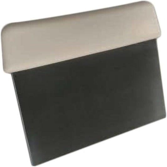 Professional Bench & Dough Scraper Stainless Steel with Textured Grip White Handle Food Service Knives