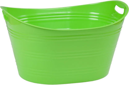 CreativeWare, Aqua Double Walled Party Tub With Drain Plug 4.375 Gl, Red