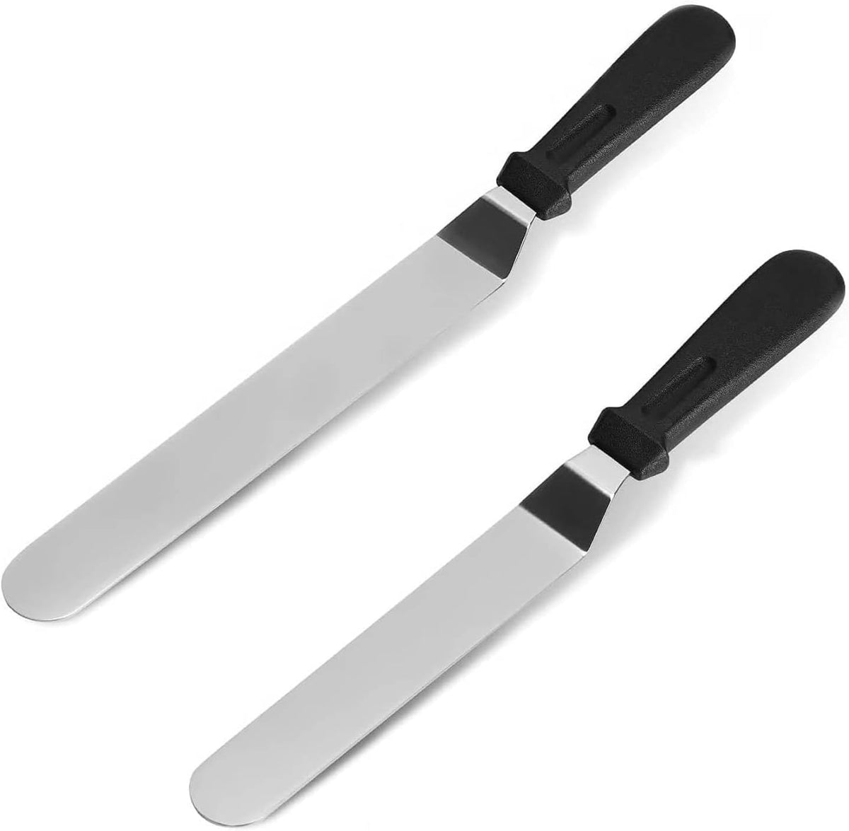 Stainless Steel Offset Spatula Frosting Smoother Cake Spatulas - 2 pack